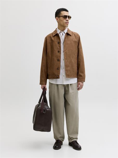 JJESUMMER LINEN BLEND SHIRT L/S SN crockery