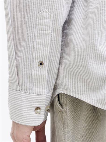 JJESUMMER LINEN BLEND SHIRT L/S SN crockery