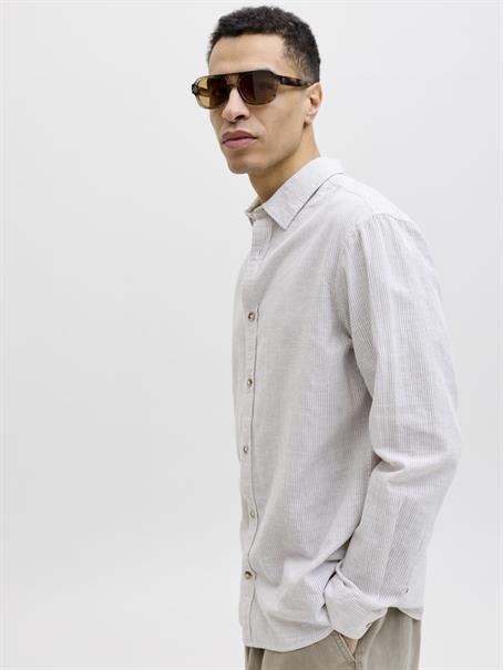 JJESUMMER LINEN BLEND SHIRT L/S SN crockery