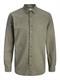 JJESUMMER LINEN BLEND SHIRT L/S SN dusty olive