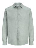 JJESUMMER LINEN BLEND SHIRT L/S SN granite green