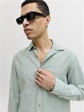 JJESUMMER LINEN BLEND SHIRT L/S SN granite green