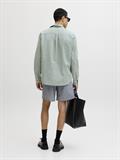 JJESUMMER LINEN BLEND SHIRT L/S SN granite green