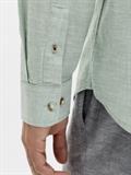 JJESUMMER LINEN BLEND SHIRT L/S SN granite green