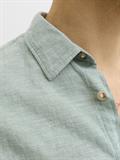 JJESUMMER LINEN BLEND SHIRT L/S SN granite green