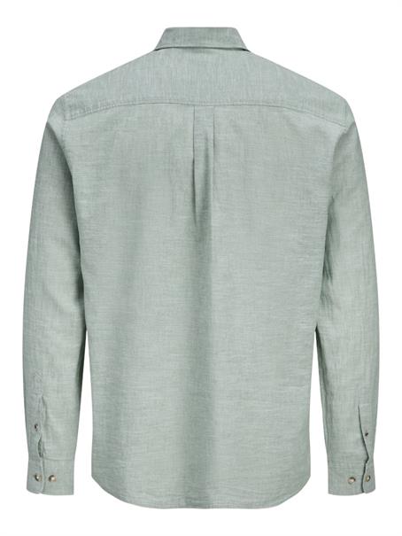 JJESUMMER LINEN BLEND SHIRT L/S SN granite green