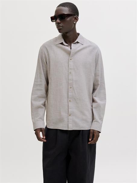 JJESUMMER LINEN BLEND SHIRT L/S SN string