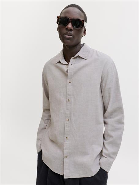 JJESUMMER LINEN BLEND SHIRT L/S SN string