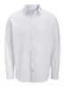 JJESUMMER LINEN BLEND SHIRT L/S SN white