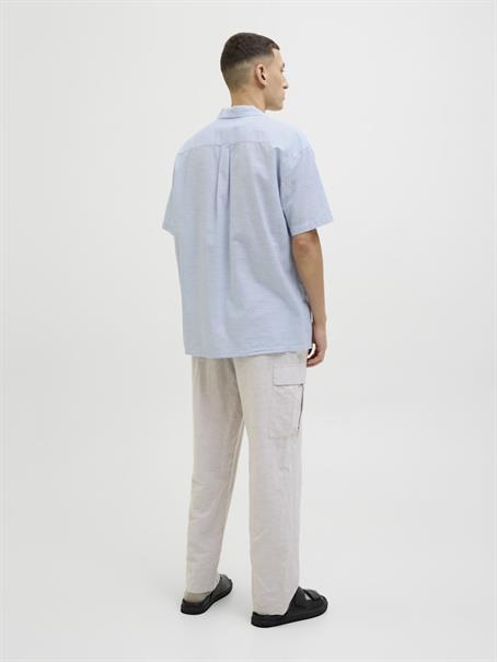 JJESUMMER RESORT SHIRT SS SN chambray blue