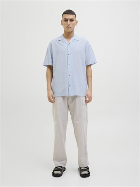 JJESUMMER RESORT SHIRT SS SN chambray blue