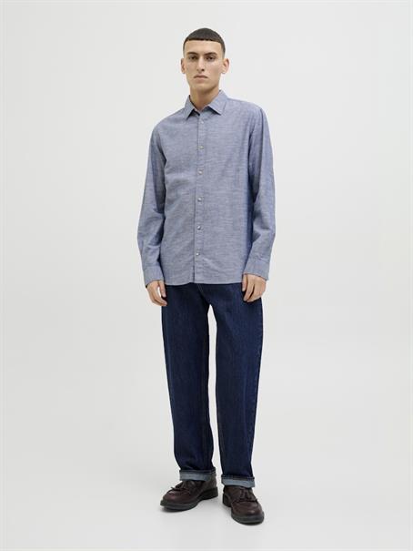 JJESUMMER SHIRT LS SN faded denim