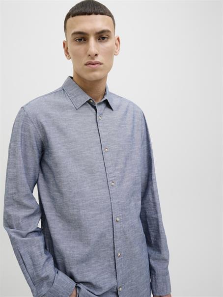 JJESUMMER SHIRT LS SN faded denim