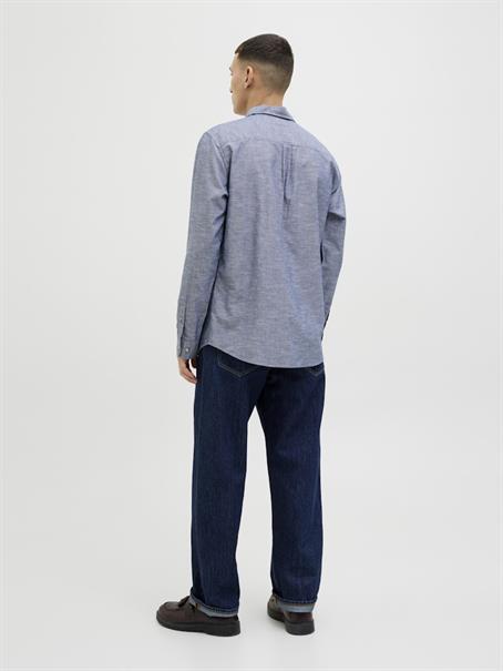 JJESUMMER SHIRT LS SN faded denim