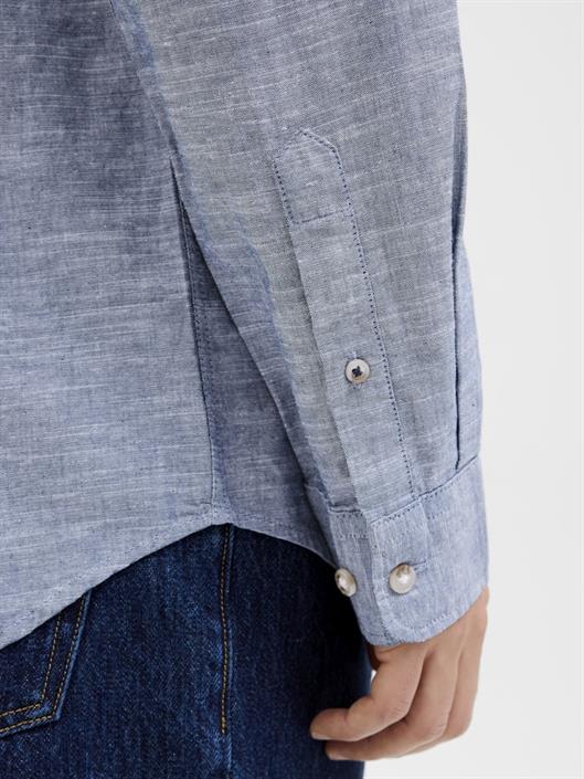 jjesummer-shirt-ls-sn-faded-denim