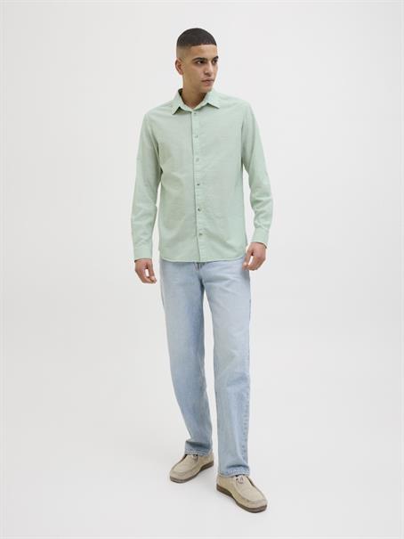 JJESUMMER SHIRT LS SN iceberg green