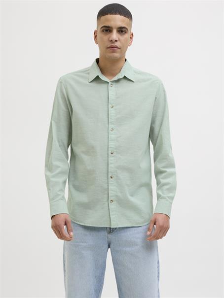 JJESUMMER SHIRT LS SN iceberg green