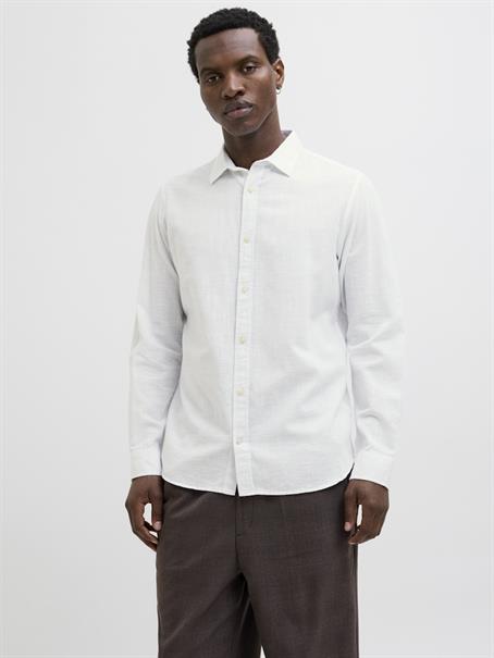 JJESUMMER SHIRT LS SN white