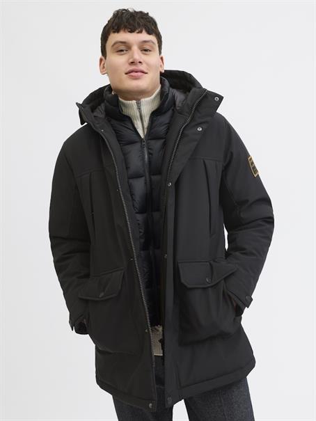 JJFINN SOFTSHELL PARKA black