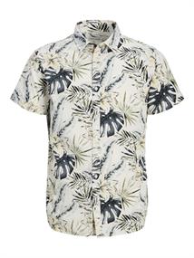 JJHAWAII AOP SHIRT SS LN cloud dancer