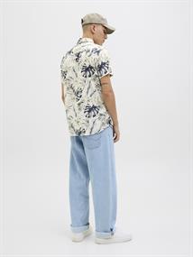 JJHAWAII AOP SHIRT SS LN cloud dancer