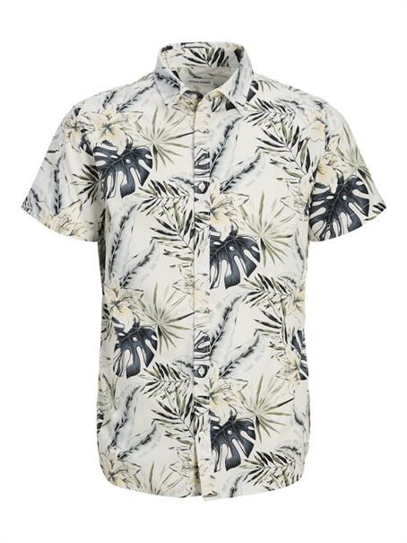 JJHAWAII AOP SHIRT SS LN cloud dancer