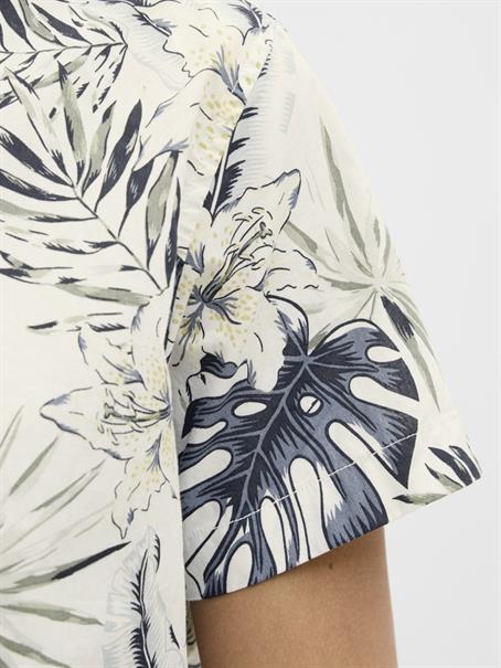 JJHAWAII AOP SHIRT SS LN cloud dancer