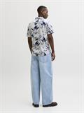 JJHONOLULU AOP SHIRT SS cloud dancer