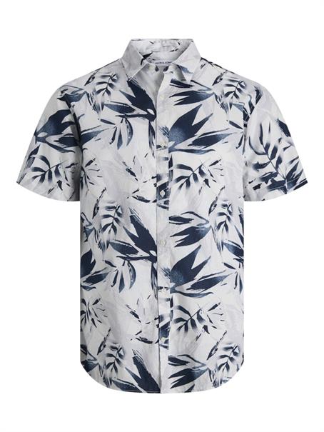 JJHONOLULU AOP SHIRT SS cloud dancer