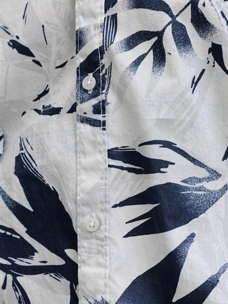 JJHONOLULU AOP SHIRT SS cloud dancer