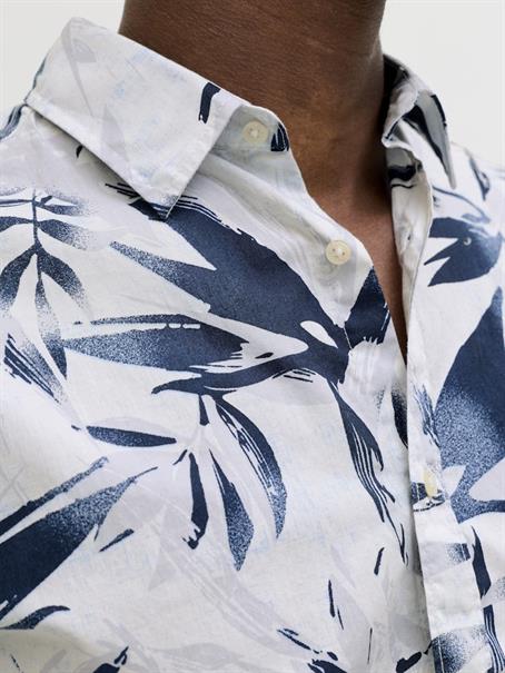 JJHONOLULU AOP SHIRT SS cloud dancer