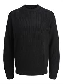 JJKAITO KNIT CREW NECK BF black