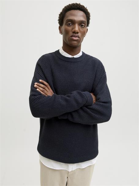 JJKAITO KNIT CREW NECK BF sky captain
