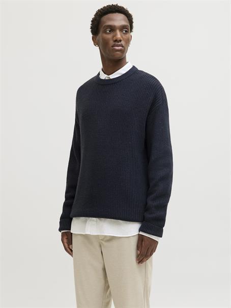 JJKAITO KNIT CREW NECK BF sky captain