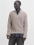 JJKAITO KNIT HALF ZIP BF atmosphere