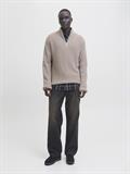 JJKAITO KNIT HALF ZIP BF atmosphere