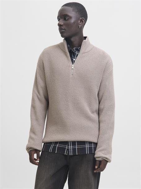 JJKAITO KNIT HALF ZIP BF atmosphere
