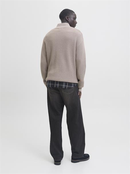 JJKAITO KNIT HALF ZIP BF atmosphere