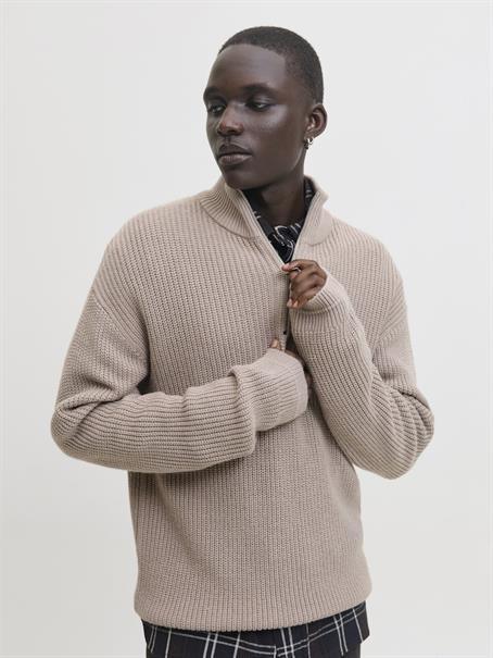 JJKAITO KNIT HALF ZIP BF atmosphere