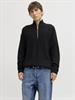 JJKAITO KNIT HALF ZIP BF black