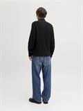 JJKAITO KNIT HALF ZIP BF black