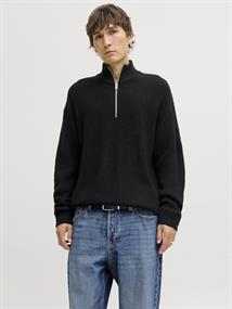 JJKAITO KNIT HALF ZIP BF black