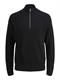 JJKAITO KNIT HALF ZIP BF black