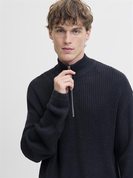 JJKAITO KNIT HALF ZIP BF sky captain