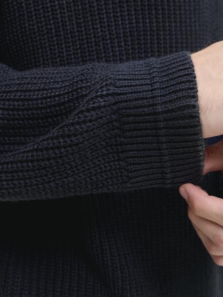 JJKAITO KNIT HALF ZIP BF sky captain