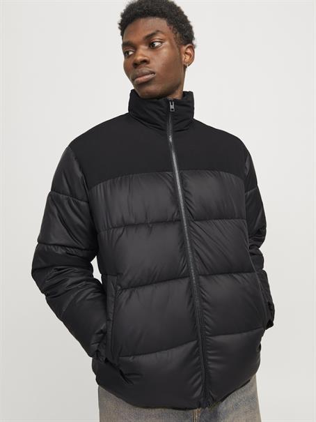 JJMOON STAND COLLAR PUFFER black