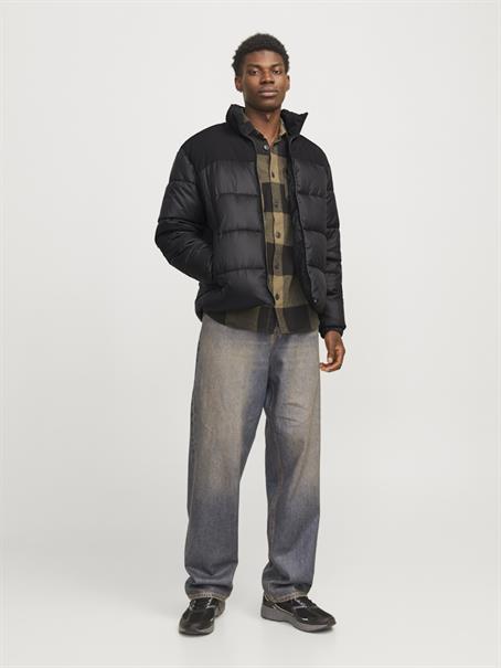 JJMOON STAND COLLAR PUFFER black