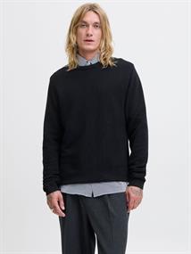 JJOTTO KNIT CREW NECK AW25 SN black1