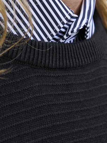 JJOTTO KNIT CREW NECK AW25 SN black1
