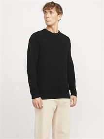 JJOTTO KNIT CREW NECK LN black